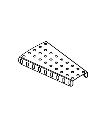 Flanged sector plate blue
