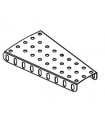 Flanged sector plate blue