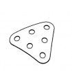 Triang. Curved Plate 3X3 yellow