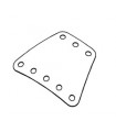 Trapezoidal waisted plate 3 x 5 black