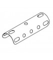 Curved plate 60 x 40 u section red