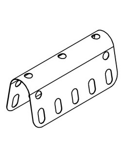 Curved plate u section red