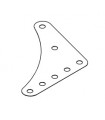 Plaque gousset flexible 105° noir
