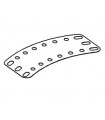 Curved flexible plate l 100mm transp.