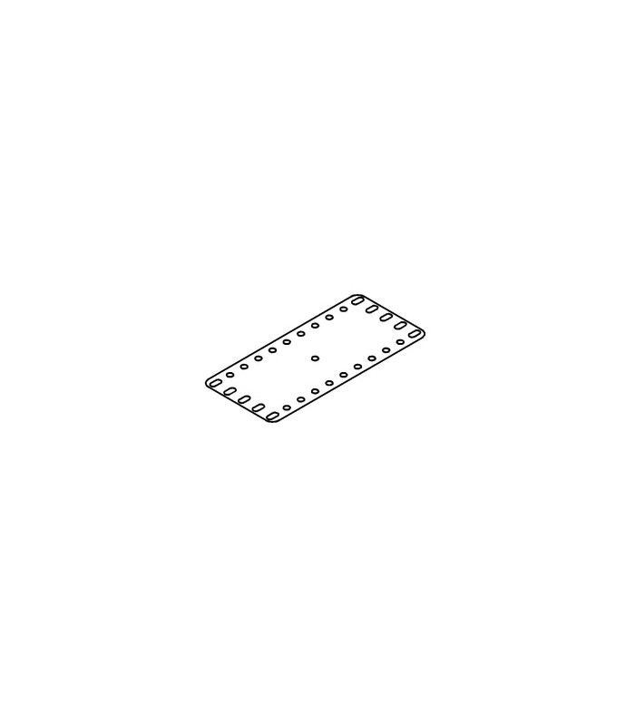 metal flexible plate 11x5h (140x60mm) yellow