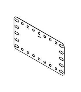 Plaque flexible 5x9tr (115x60mm) plastique transparent