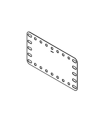 Plaque flexible 5x9tr (115x60mm) plastique transparent