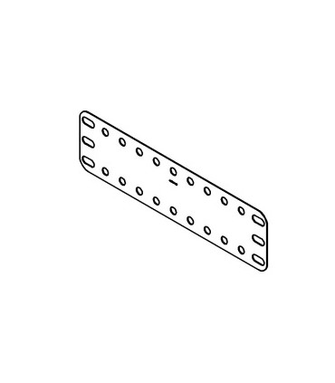Plastic plates 140 x 40 mm blue