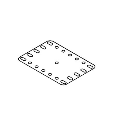 Transparent plastic plate 5 x 7 h