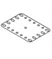 Transparent plastic plate 5 x 7 h