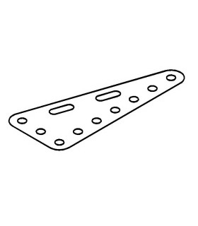 Metal Triang.flex.plate 90X40mm blue