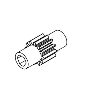 Axle connector 3 sections orange fluo