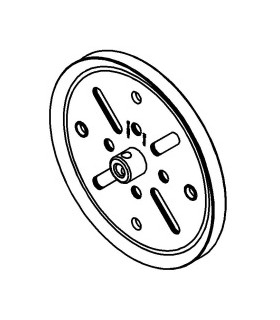 Pulley ø75mm with  big boss (12,7mm)