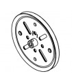Pulley ø75mm with  big boss (12,7mm)