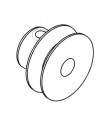 Pulley with boss ø13mm red