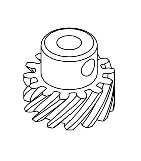 Helical gear 14 th right brass