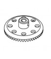 Roue de champ 50 dents sertie plastique jaune