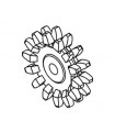 Gear wheel 14 th ø25.4 mm no boss