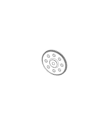 Plastic wheel 57 th no brass gold