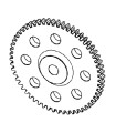 Plastic wheel 57 th no brass gold