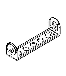 Mj double angle strip 5 x 1 white