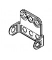 Mj short flanged double bracket 6x1 white