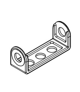 Mj short double bracket 3x1 yellow