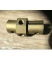 Coupling band on rod octagonal brass