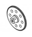 Plastic gear wheel 57 th black
