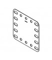 Plaque flexi 5 x 5 trous plastique transparent