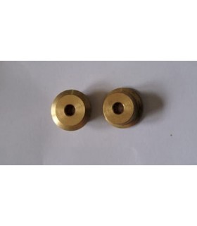 Roue à boudin sans moyeu ø13mm laiton