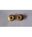 Roue à boudin sans moyeu ø13mm laiton