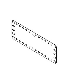 Metal strip plate (flexible) 5x17 h white