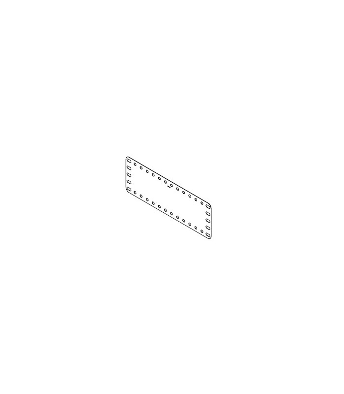 Plaque bande 5 x 17 tr jaune Plaque bande 5 x 17 tr jaune