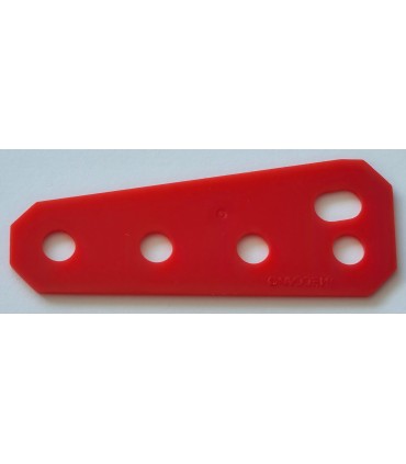 Flexible triangular plate 4t by 2t special red plastic