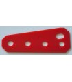 Flexible triangular plate 4t by 2t special red plastic