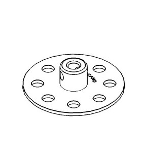 Bush Wheel 8 holes red