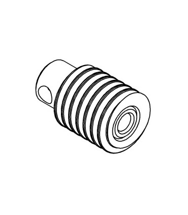 Worm gear yellow Plastic