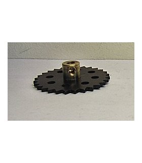 Roue de chaine 28 dents ø 38 mm noir