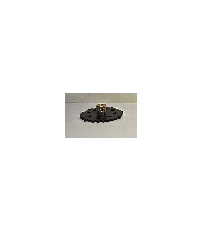 Roue de chaine 28 dents ø 38 mm noir Roue de chaine 28 dents ø 38 mm noir