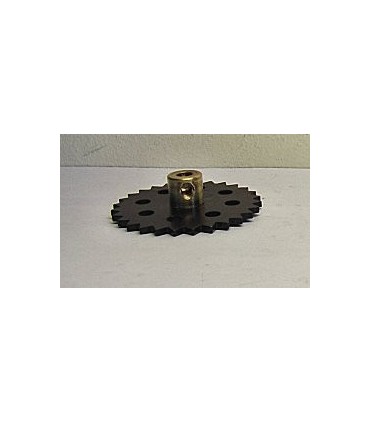 Roue de chaine 28 dents ø 38 mm noir