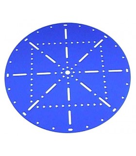 Plaque circulaire ø 251 mm bleu