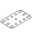 Flexible plastic plate 3x5 h (40x60mm) black