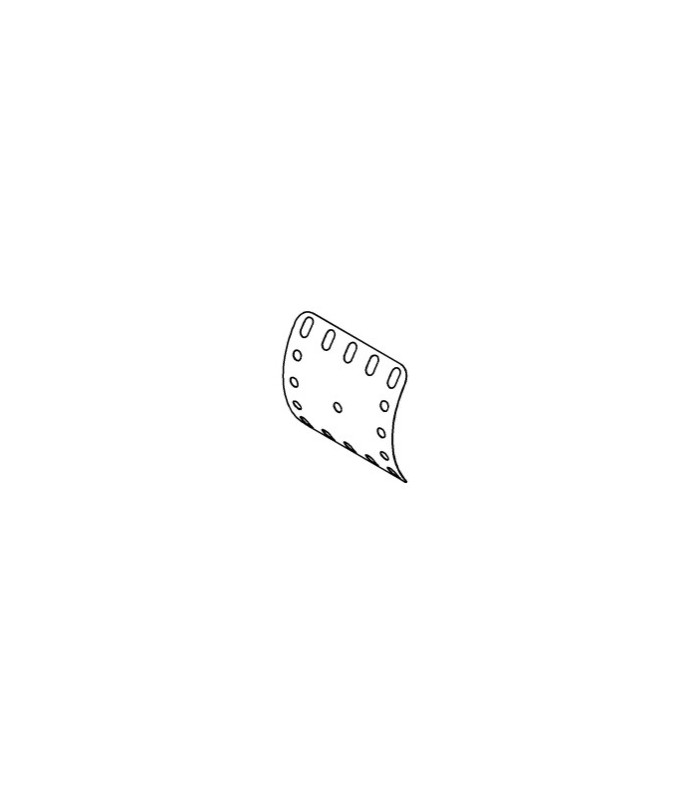 Curved plate r 43 mm red Curved plate r 43 mm red