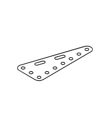 Plaque flexible triangulaire 90x40mm blanc