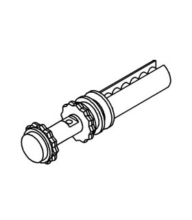 Mj winch axel aluminum gray