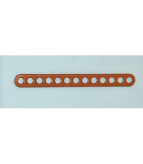 Narrow band double perforations 13 holes orange