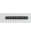 Narrow band double perforations 13 holes black