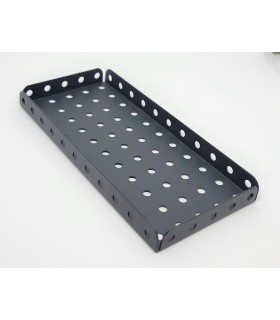 Plaque a rebords 11x5 tr (140x60 mm) gris