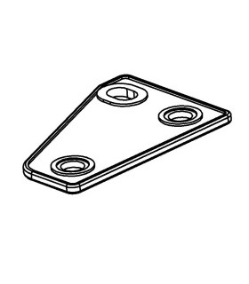 Mj right-angled triangle flexible plate blue